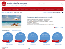 Tablet Screenshot of medicalllifesupport.nl